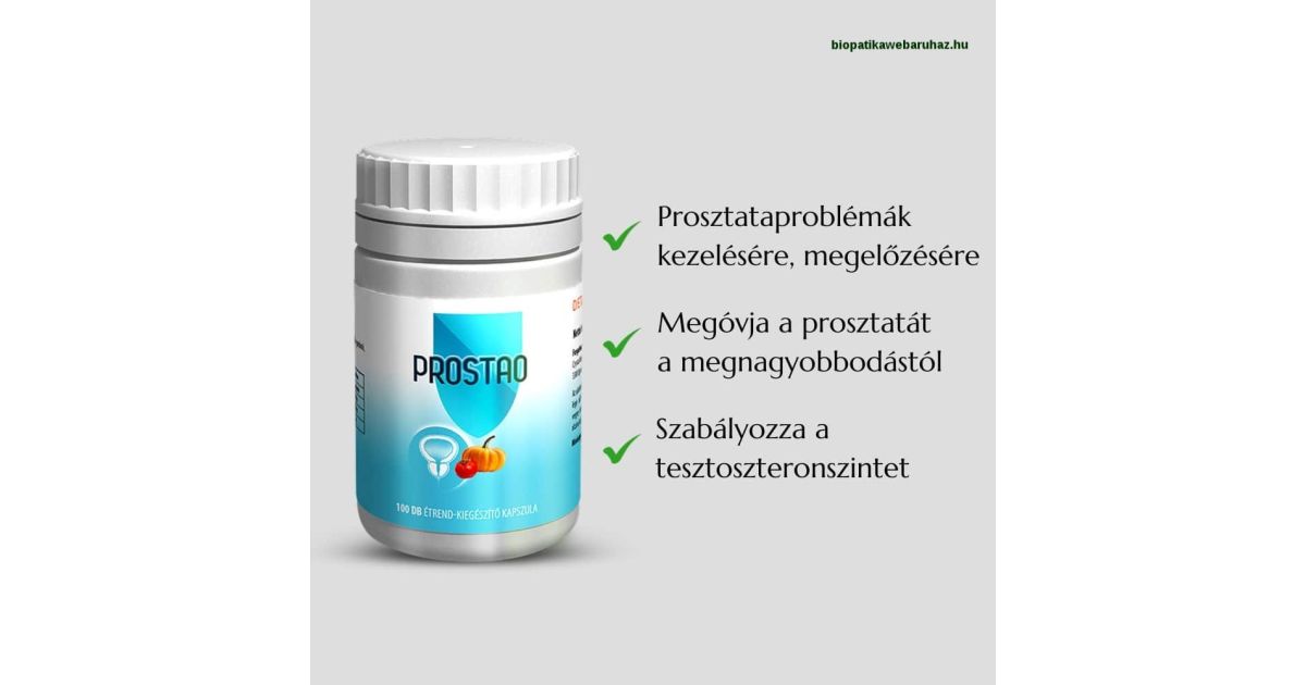 kapszulák prosztata adenoma kezelésére)