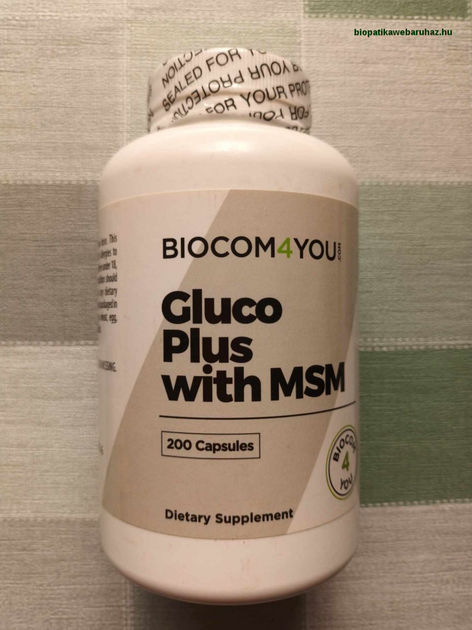 GLUCO PLUS WITH MSM - glükozamin és a kondroitin-szulfát természetes kénvegyülettel