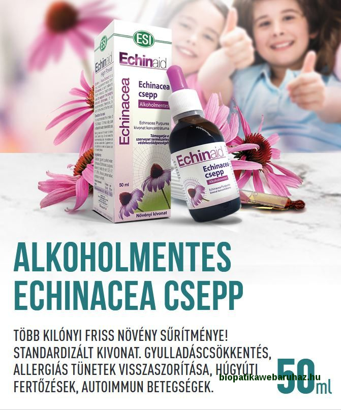 Alkoholmentes Echinacea csepp