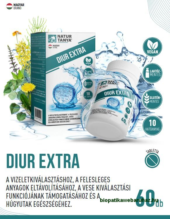 Diur extra tabletta káliummal - vízhajtó Diur extra tabletta káliummal - vízhajtó