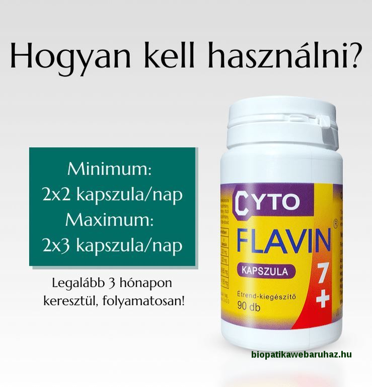 CYTO FLAVIN7 + KAPSZULA DAGANAT ELLENES ÉS MEGELŐZŐ GYÓGYÁSZATI TÁPSZER