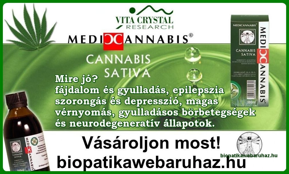 Cannabis Sativa Cannabionid Oil 200ml - Medicannabis olaj
