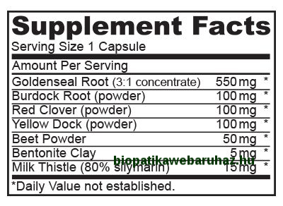 DETOX FORMULA - biocom - GYÓGYNÖVÉNYES KAPSZULA 