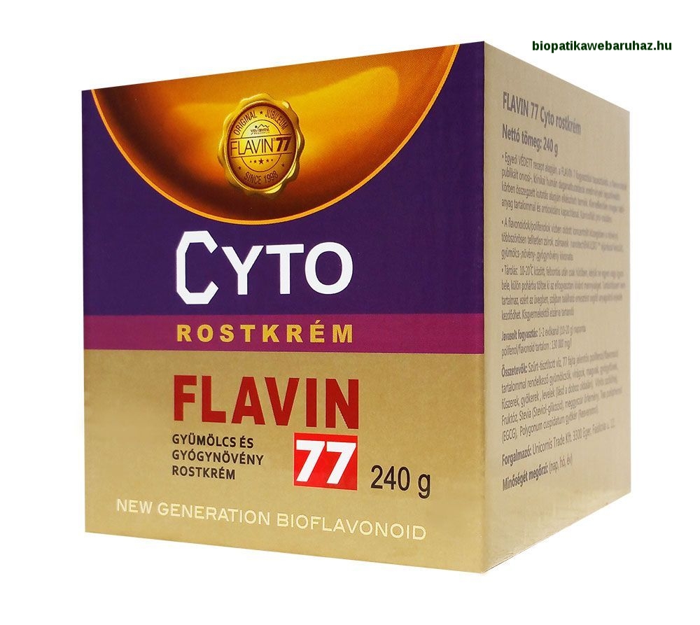 Flavin77 Cyto gyümölcs és gyógynövény rostkrém 