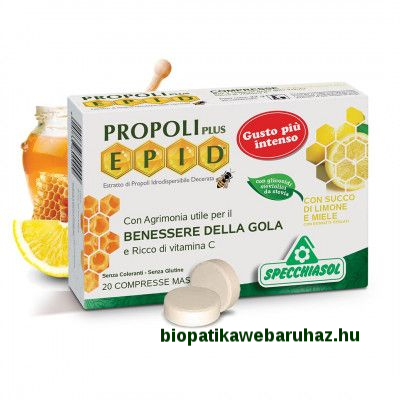 Propoliszos szopogatós tabletta C-vitaminnal