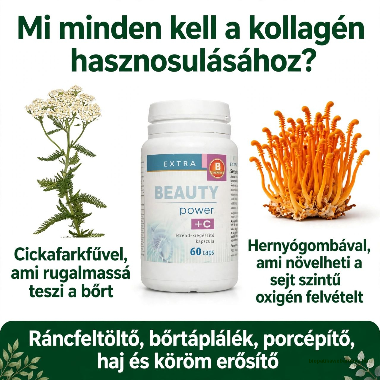 Extra Beauty kollagén és hyaluronsav kapszula
