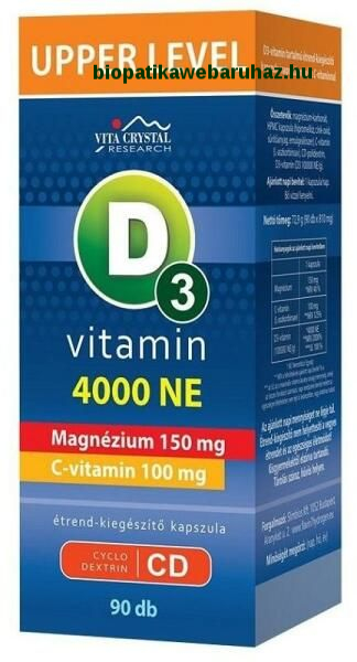 D3-vitamin 4000 NE + Magnézium + C-vitamin