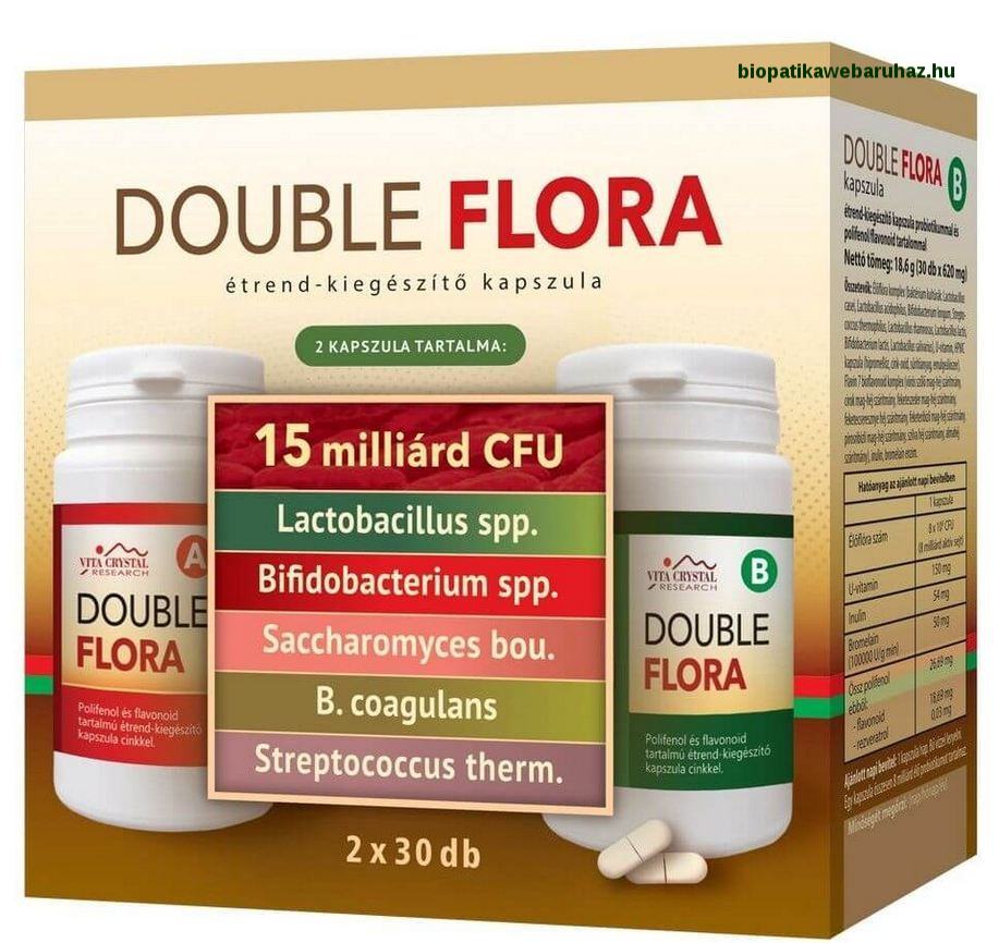 Double Flora kapszula 2x30 db
