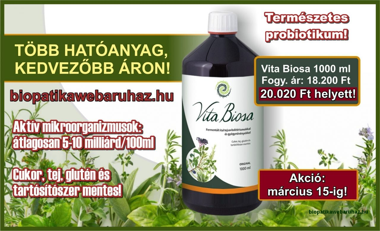Vita Biosa, természetes probiotikum 1000 ml