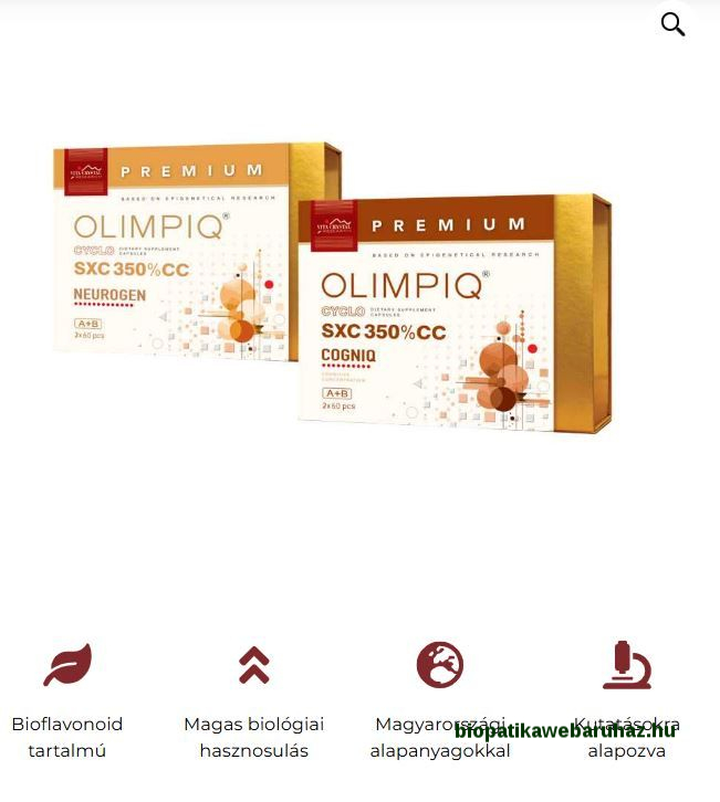 Olimpiq SXC 350% Premium Life NEUROGEN és COGNIQ 4 × 60